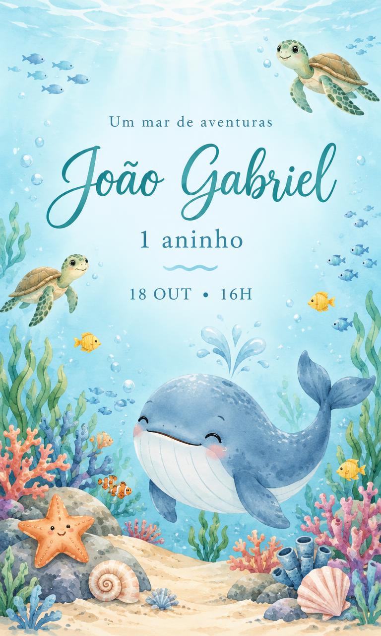 Exemplo ilustrativo Fundo do Mar